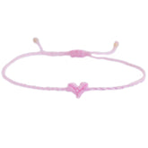 Anklet bracelet love Ibiza heart baby pink